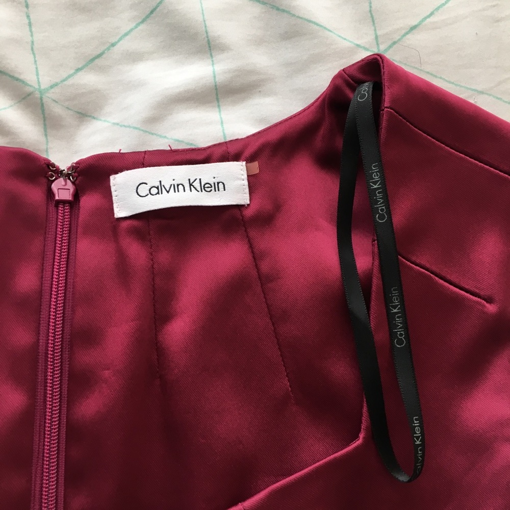Burgundy dress